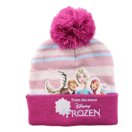 Bonnet avec pompon La Reine des Neiges Fille